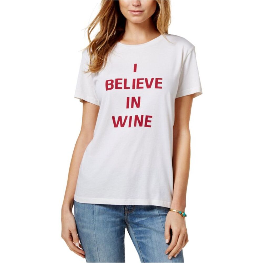 ban.do Womens Wine Graphic T-Shirt, NWT